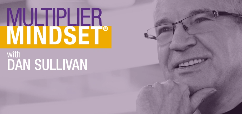 Promotional banner of the Multiplier Mindset podcast.