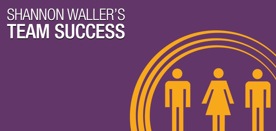 Promotional banner of Shannon Waller's Team Success podcast.
